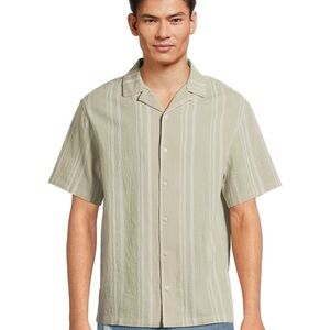 No Boundaries Cotton Crinkle Button Down Shirt